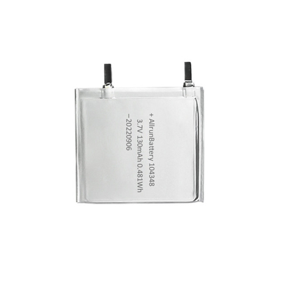 เครื่องเล่น MP5 3.7 V 130mAh แบตเตอรี่ LiPo แบบบางพิเศษ Long Cycle 104348