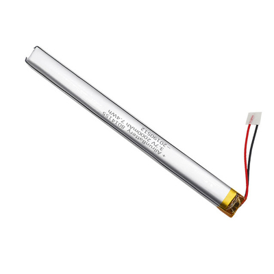 แบตเตอรี่ LiPo แบบกำหนดเอง 3.7 V 2000mAh แคบพิเศษสำหรับแท่งไดรฟ์ปากกา