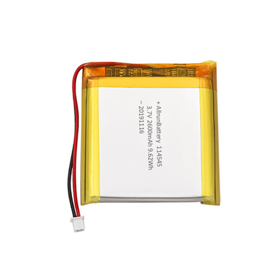 แบตเตอรี่ลิเธียมทางการแพทย์บาง 3.7V 2600mAh แบตเตอรี่ LiPo สำหรับเครื่องมือเครื่องสำอาง
