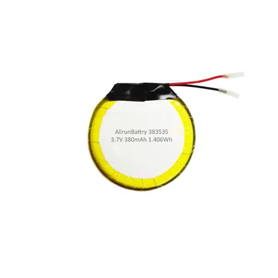 Custom 3.7 V 380mAh LiPo Battery Round แบตเตอรี่ลิเธียมโพลิเมอร์แบบชาร์จไฟได้