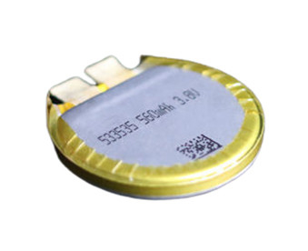 3.7V 560mAh นวนิยายรอบแบตเตอรี่ลิเธียมไอออน Smart Watch 533535