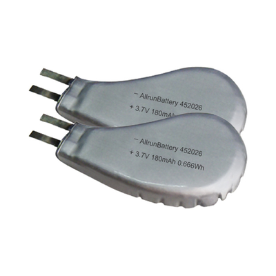 452026 3.7 V 180mAh แบตเตอรี่ LiPo แบตเตอรี่ลิเธียมโพลิเมอร์แบบชาร์จใหม่ได้สวมใส่ได้