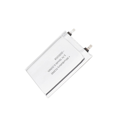TBD 3.7V 70mAh แบตเตอรี่ LiPo บางพิเศษสำหรับแท็กอิเล็กทรอนิกส์ RFID