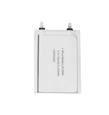 TBD 3.7V 70mAh แบตเตอรี่ LiPo บางพิเศษสำหรับแท็กอิเล็กทรอนิกส์ RFID
