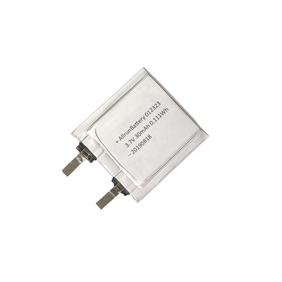 3.7V 30mAh แบตเตอรี่ LiPo เซลล์แบตเตอรี่ลิเธียมโพลิเมอร์บางพิเศษ 1 มม. 012323