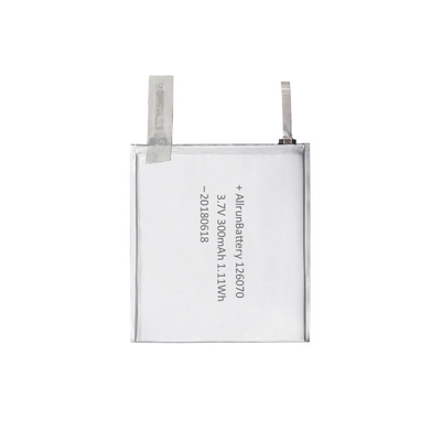 OEM 1C 3.7V 300mAh แบตเตอรี่ลิเธียมโพลิเมอร์บางพิเศษสำหรับเครื่องเล่น MP5