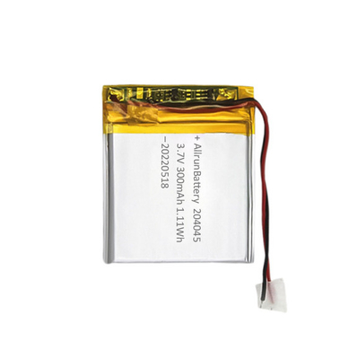 3.7V 300mAh แบตเตอรี่ LiPo บางพิเศษแบตเตอรี่ลิเธียมแบบกำหนดเอง 204050