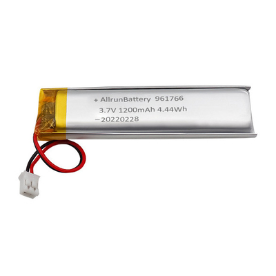3.7V 1200mAh ชุดแบตเตอรี่ Li-Polymer แบบกำหนดเองแบบแคบพิเศษสำหรับอุปกรณ์การแพทย์แบบพกพา