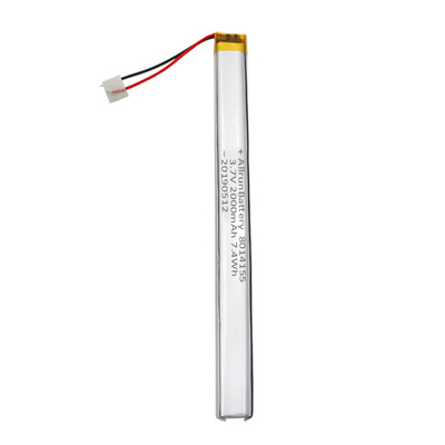 แบตเตอรี่ LiPo แบบกำหนดเอง 3.7 V 2000mAh แคบพิเศษสำหรับแท่งไดรฟ์ปากกา