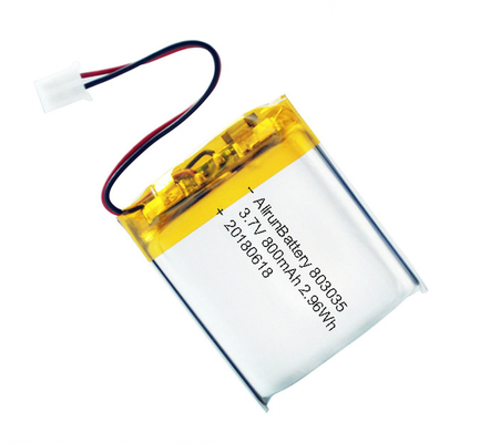 แบตเตอรี่ LiPo อันทรงพลัง 3.7 V 800mAh ชุดแบตเตอรี่ Li Polymer แบบชาร์จซ้ำได้