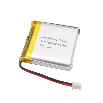 แบตเตอรี่ลิเธียมทางการแพทย์แบบชาร์จเอง LiPo 3.7 V 1800mAh