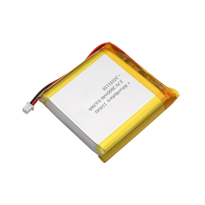 แบตเตอรี่ลิเธียมทางการแพทย์บาง 3.7V 2600mAh แบตเตอรี่ LiPo สำหรับเครื่องมือเครื่องสำอาง