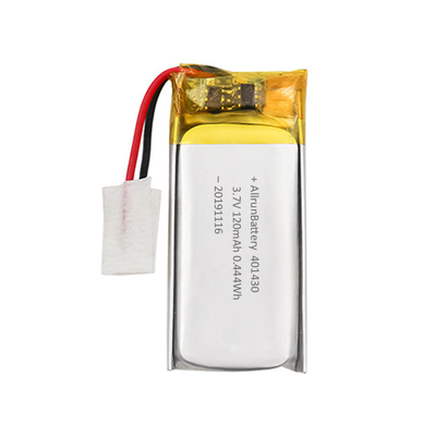 3.7V 120mAh LiPo Battery แบตเตอรี่ลิเธียมโพลีแบบกำหนดเองแบบชาร์จใหม่ได้ 1C
