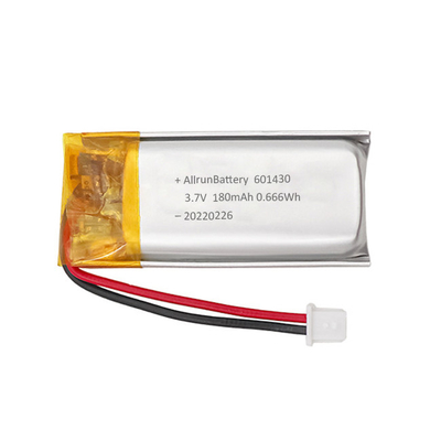 แบตเตอรี่ LiPo 3.7V 180mAh แบบกำหนดเอง 1C แบตเตอรี่ Li Poly แบบชาร์จใหม่ได้
