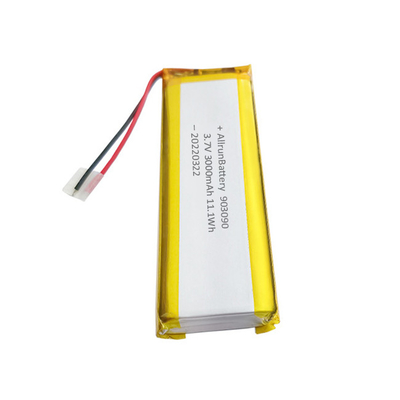แบตเตอรี่ลิเธียมโพลิเมอร์แบบชาร์จใหม่ได้ 3.7 V 3000mAh 903090