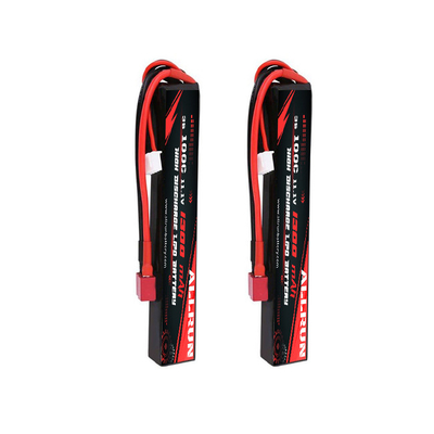 RC 100C 11.1V Li Polymer แบตเตอรี่ อัตรา C สูง 3S 1300mAh LiPo แบตเตอรี่