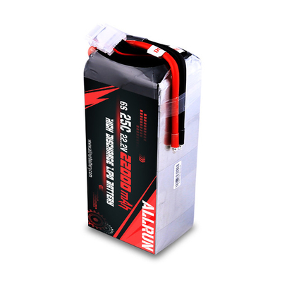 25C 6S 22000mAh แบตเตอรี่ LiPo 22.2V High C อัตราแบตเตอรี่ LiPo
