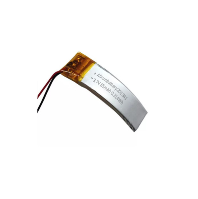 AR Curved LiPo Battery 85mAh 3.7 V แบตเตอรี่ลิเธียมแบบชาร์จไฟได้