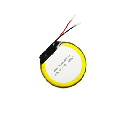 Custom 3.7 V 380mAh LiPo Battery Round แบตเตอรี่ลิเธียมโพลิเมอร์แบบชาร์จไฟได้