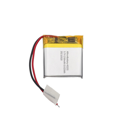 Light 3.7 V 250mAh LiPo Battery Square Lithium Ion Polymer Battery