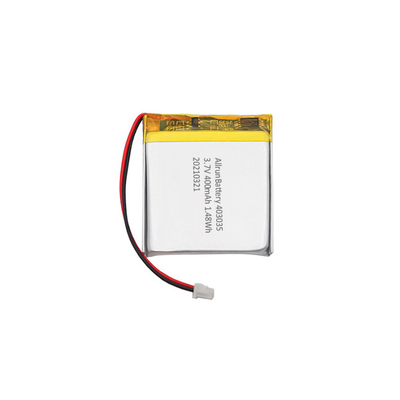 แบตเตอรี่ LiPo แบบเหลี่ยม 400mAh 1C 3.7 V Li Polymer แบตเตอรี่แบบชาร์จไฟได้