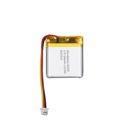 แบตเตอรี่รูปทรงสี่เหลี่ยม 3.7V 330mAh แบบชาร์จใหม่ได้ / ชุดแบตเตอรี่ LiPo