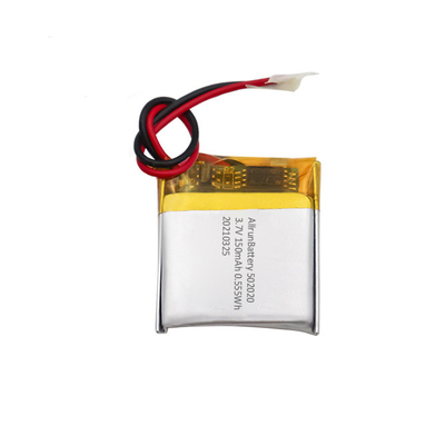 ชุดแบตเตอรี่ LiPo แบบชาร์จใหม่ได้ขนาด 3.7 V 150mAh รุ่น 502020