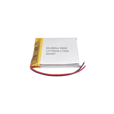 Light 3.7 V LiPo Battery 750mAh ชุดแบตเตอรี่ LiPo ทรงสี่เหลี่ยมแบบชาร์จไฟได้