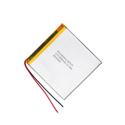 แบตเตอรี่ลิเธียมไอออนโพลิเมอร์แบบชาร์จไฟได้ 3.7 V 3000mah LiPo Battery