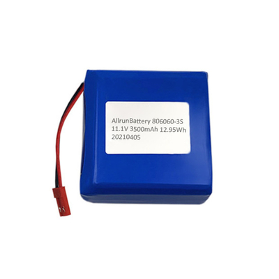 Square 3500mAh 11.1 V Medical Lithium Battery Pack แบบชาร์จใหม่ได้