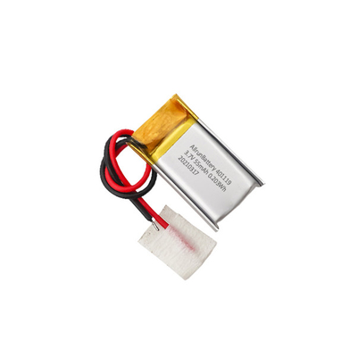 1C 55mAh 3.7 V Small Li Poly Battery 401119 สำหรับอุปกรณ์อัจฉริยะ IoT