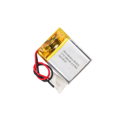 แบตเตอรี่ LiPo ขนาดเล็กอันทรงพลัง 3.7 V 100mAh แบตเตอรี่ลิเธียมโพลิเมอร์ขนาดเล็กพิเศษ