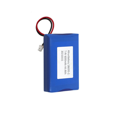 2S1P 6000mAh แบตเตอรี่ลิเธียมโพลิเมอร์ 7.4 V 6000mAh แบตเตอรี่ LiPo