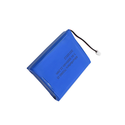 2S1P 7.4V 3000mAh ชุดแบตเตอรี่ลิเธียมทางการแพทย์แบบชาร์จใหม่ได้
