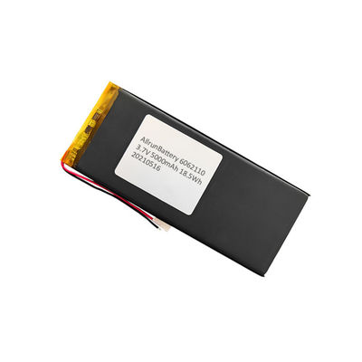 แบตเตอรี่ลิเธียมโพลิเมอร์แบบเบา 3.7 V 5000mAh แบตเตอรี่ลิเธียมแบบชาร์จไฟได้