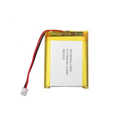 กำหนดเอง 3.7V 3500mAh แบตเตอรี่รูปสี่เหลี่ยมผืนผ้า / แบตเตอรี่ LiPo 134055