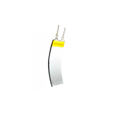 3.7 V 180mAh แบตเตอรี่แบบชาร์จใหม่ได้ แบตเตอรี่ LiPo ทรงโค้งอันทรงพลัง