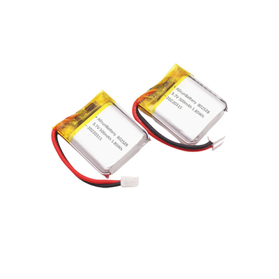 แบตเตอรีรูปสี่เหลี่ยมผืนผ้าขนาดพกพา 3.7 V LiPo Battery 500mAh
