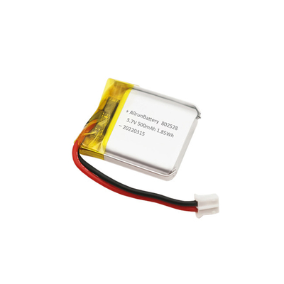 แบตเตอรีรูปสี่เหลี่ยมผืนผ้าขนาดพกพา 3.7 V LiPo Battery 500mAh