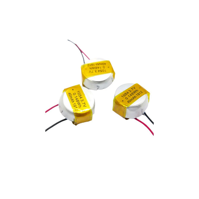 แบตเตอรี่ลิเธียมไอออนโพลิเมอร์แบบปุ่ม 3.7 V / 40mAh แบตเตอรี่ LiPo 1054