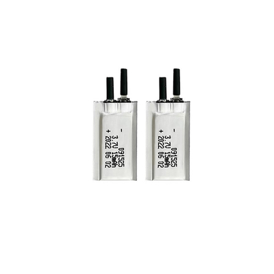3.7V 15mAh แบตเตอรี่ LiPo แบบบางพิเศษแบบชาร์จซ้ำได้ 091525