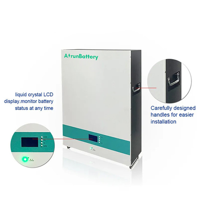 แบตเตอรี่ Lifepo4 แบบติดผนังเซลล์แบบแท่งปริซึม RS485 / CAN 51.2V 100ah ชุดแบตเตอรี่ลิเธียม