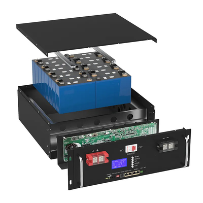 แบตเตอรี่ LiFePO4 แบบกำหนดเอง Powerwall ระบบพลังงานแสงอาทิตย์ 48V 100Ah LiFePO4 แบตเตอรี่
